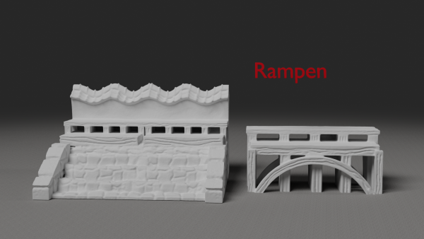 Mauerset 1 - Rampen